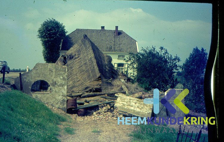 Herwensedijk, sloop huis fam. Rietbergen