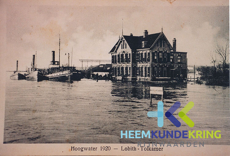 Ansichtkaart Tolkamer Hoogwater 1920 